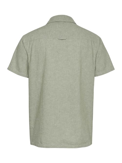 Camicia uomo verde misto lino Tommy Jeans | DM0DM20895MR6